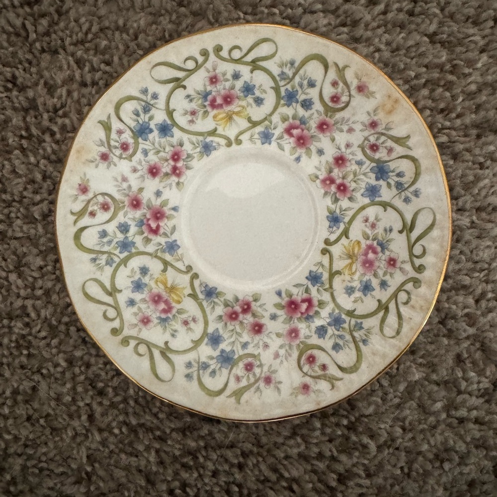 ELIZABETHAN England Fine Bone China Anniversary 2 Cup Saucer Celebration Series - Picture 3 of 7